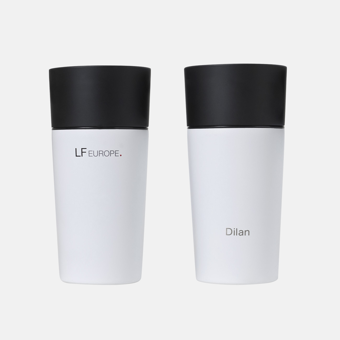 meori Thermobecher mit LF-Europe-Branding