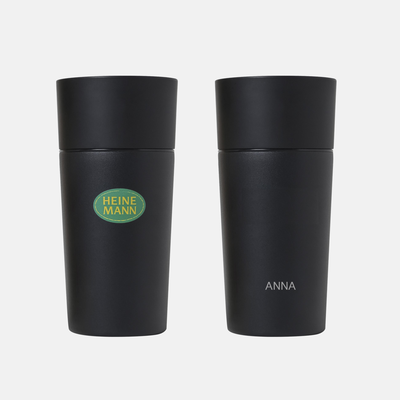 meori Thermobecher mit individuellem Heinemann-Branding