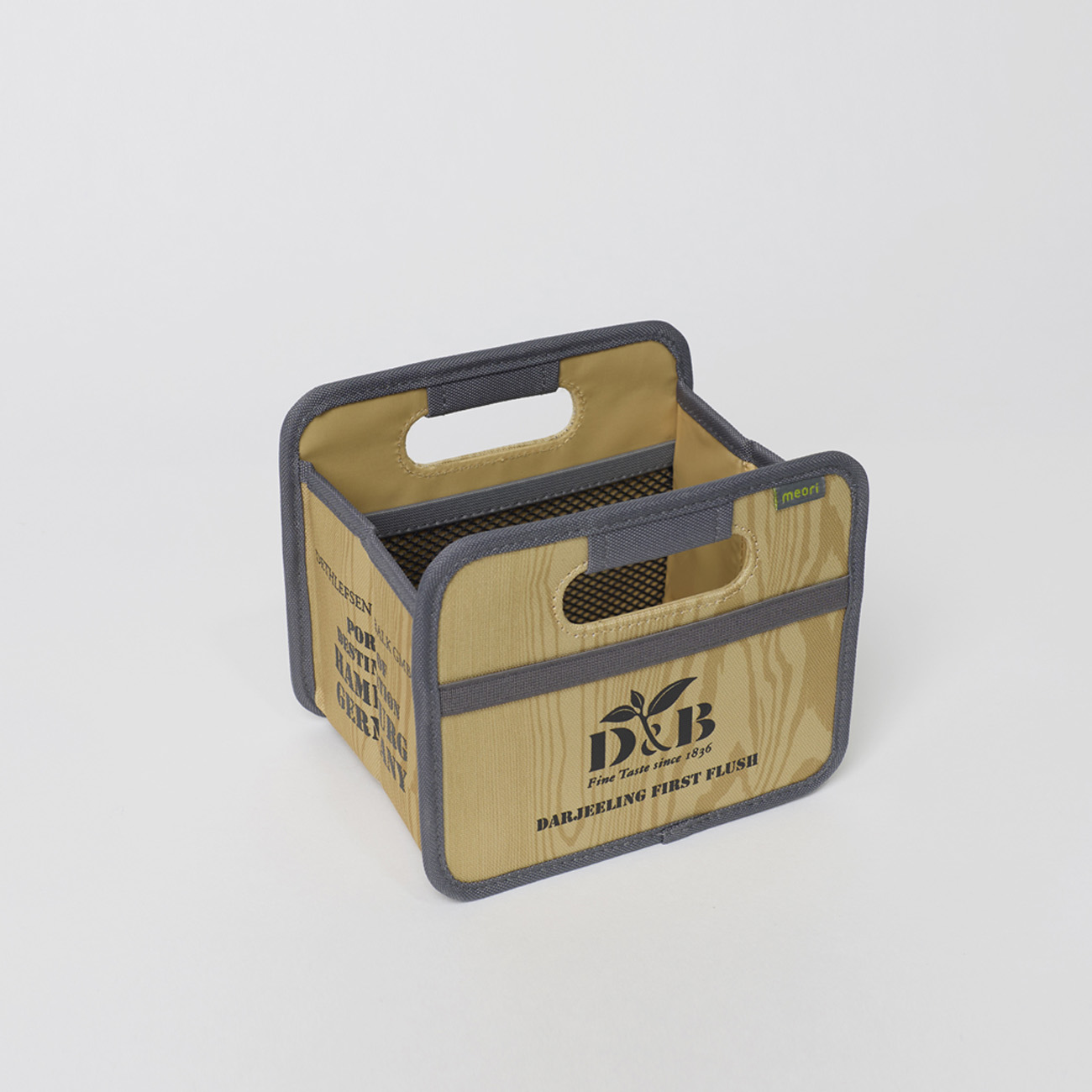 Individuell gebrandete meori Faltbox für D&B